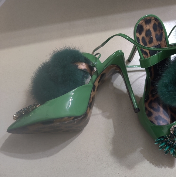 Philipp Plein Broche Slingback Jewel Heels 36 Size 6 - Picture 9 of 11